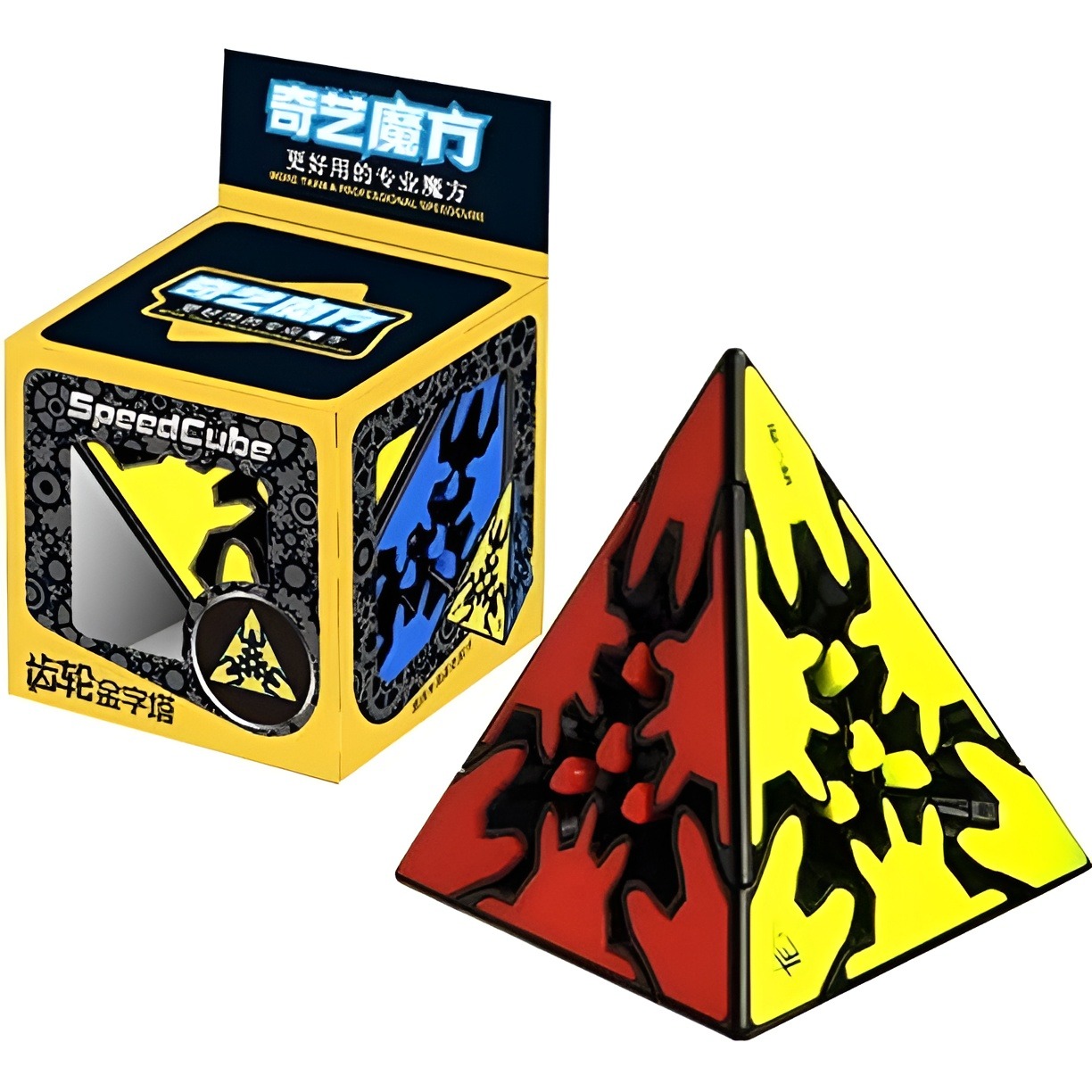 QY Gear Pyraminx 3×3×3 Pyramid Puzzle
