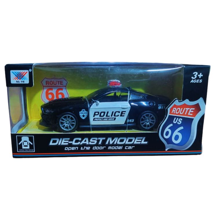 Die – Cast Police Model Car with Opening Doors
