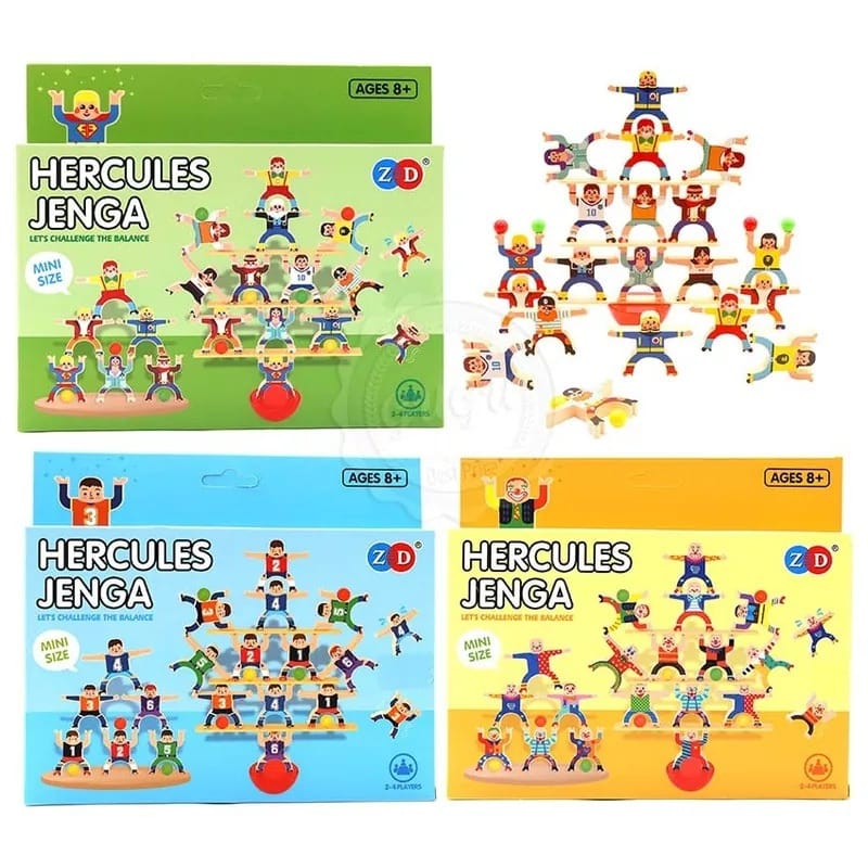 Hercules Jenga 26 – Piece Mini Balance Game