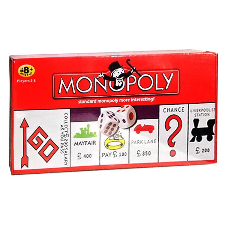 Monopoly Complete Board Game – Classic & Standard Edition with Money Notes and Tokens
