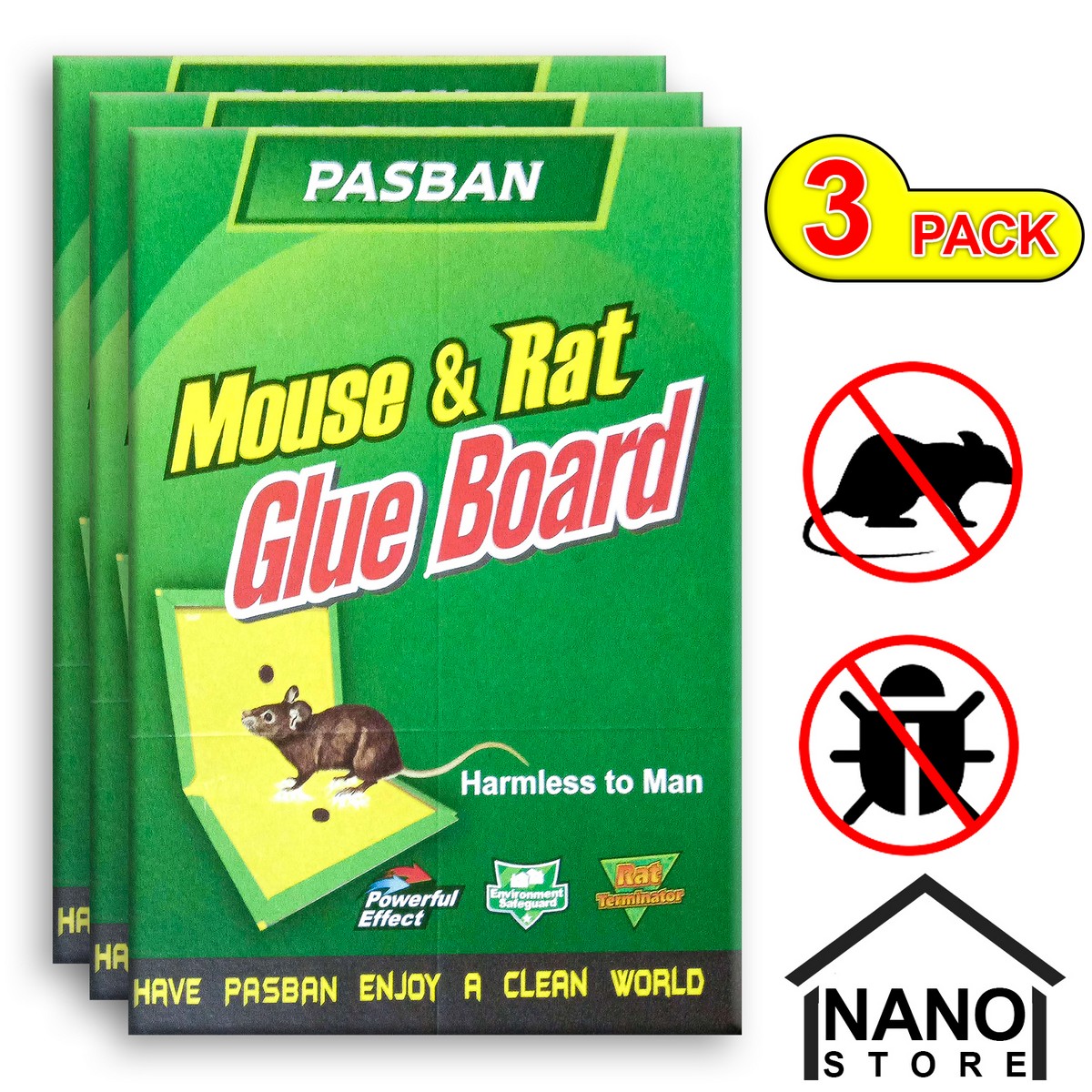 Large Mouse and Rat Glue Traps 3 Pack