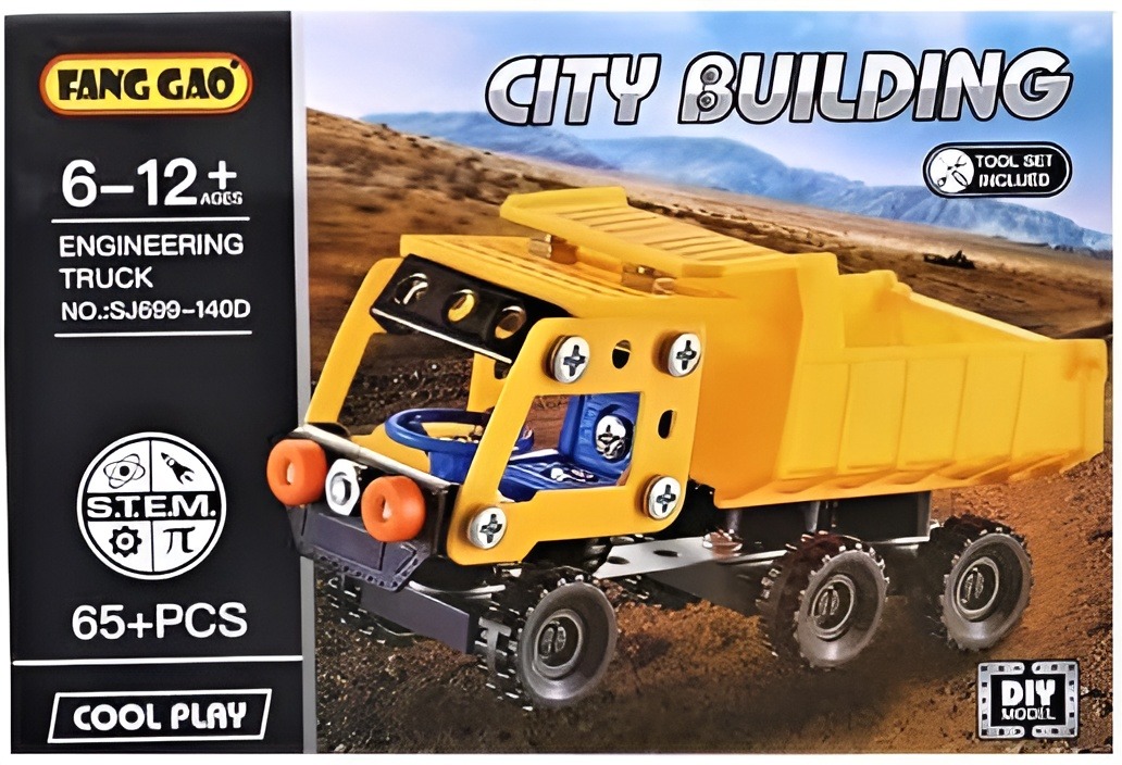 65+ Pcs City Building Engineering Truck DIY Set