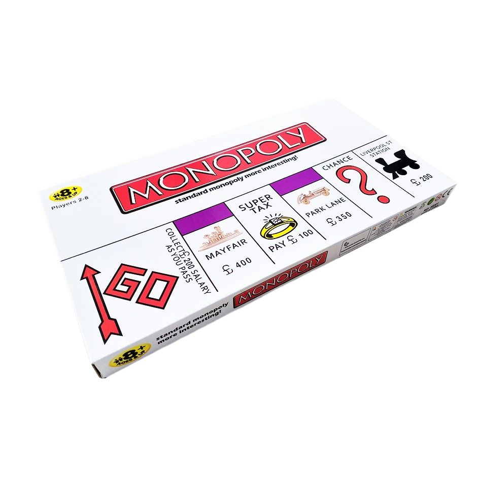 Monopoly Board Game with Money and Tokens
