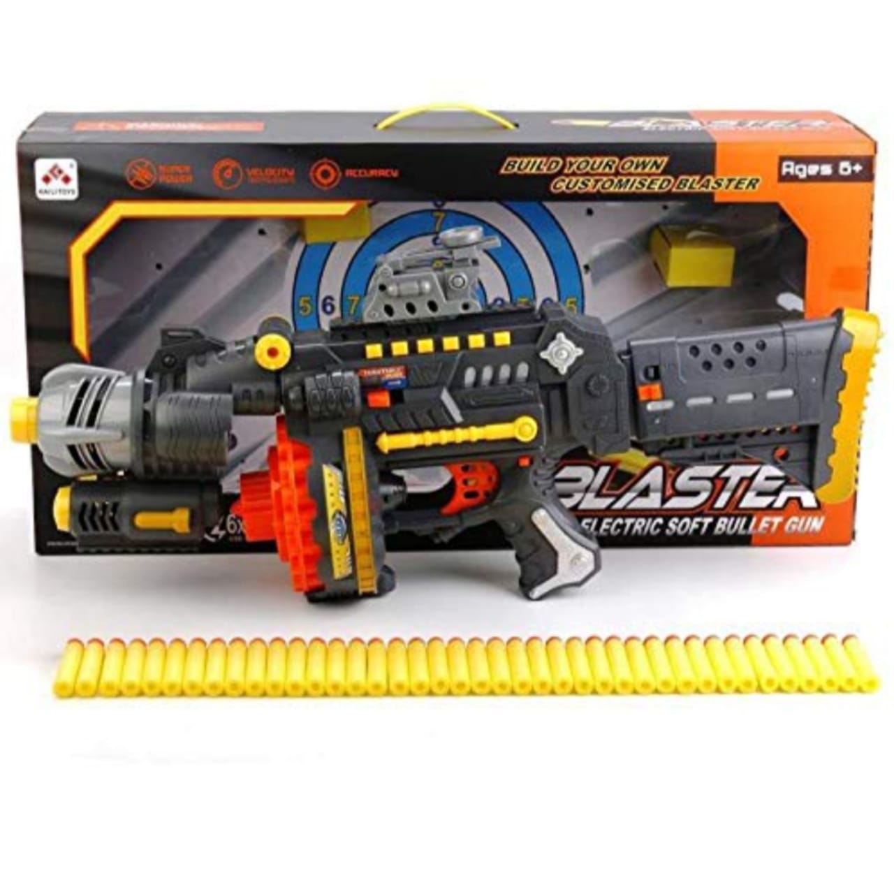 Electric Soft Bullet Blaster Gun with 40 Foam Bullets