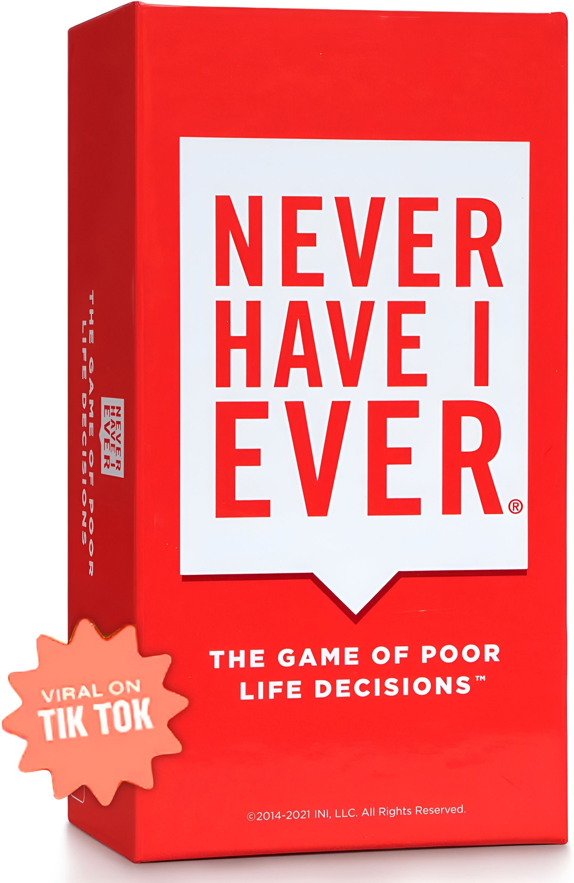 Red Never Have I Ever Classic Edition card game box