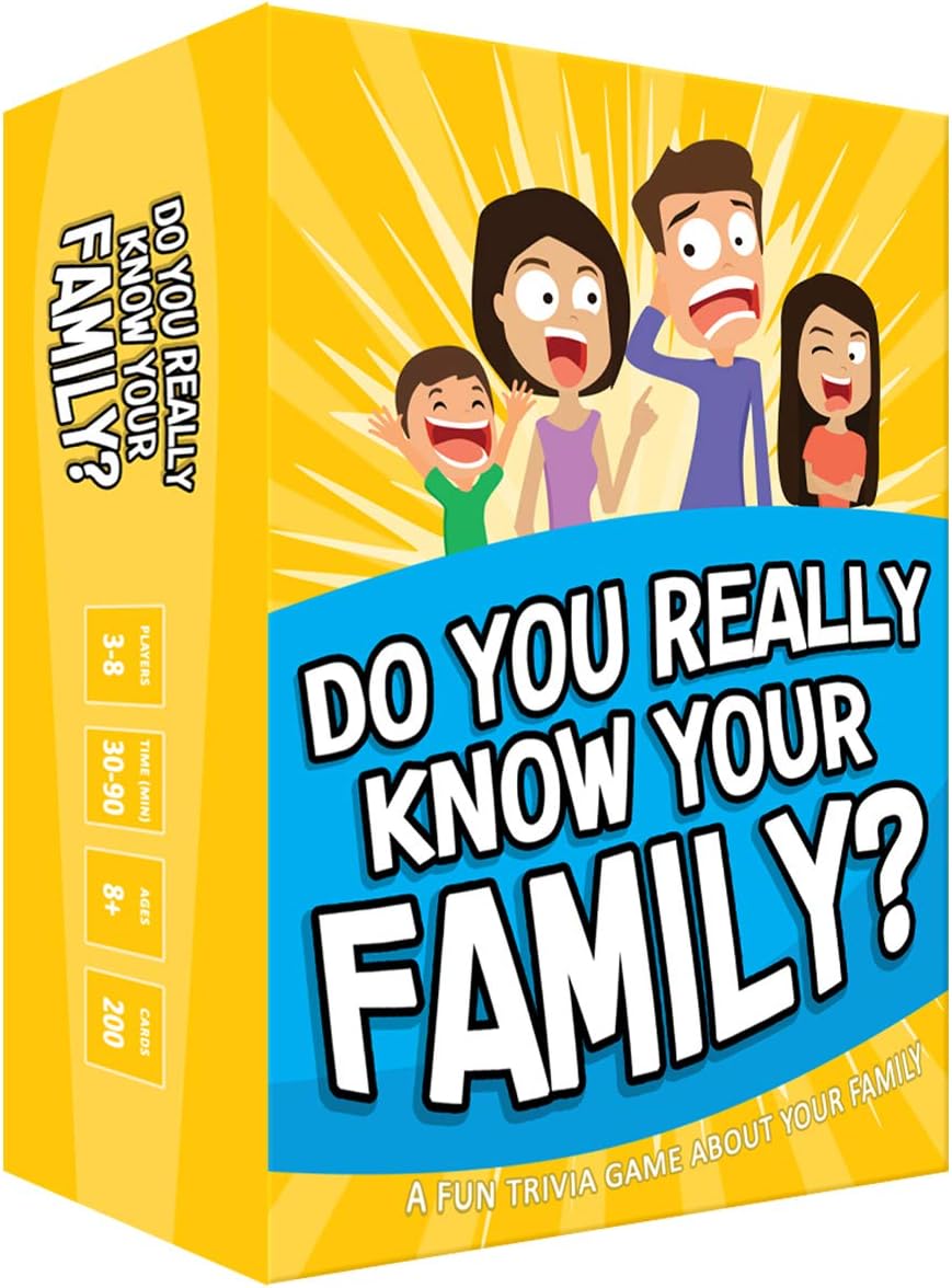Do You Really Know Your Family? Trivia Card Game