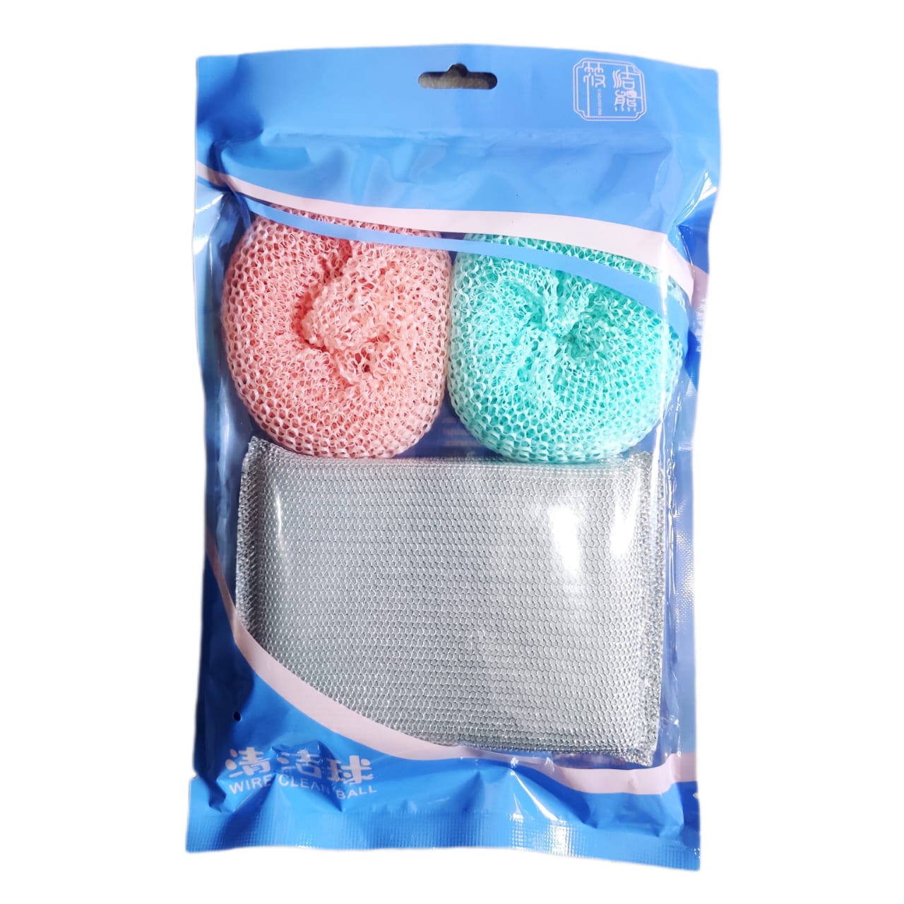 4 – Piece Wire Clean Ball and Sponge Pack