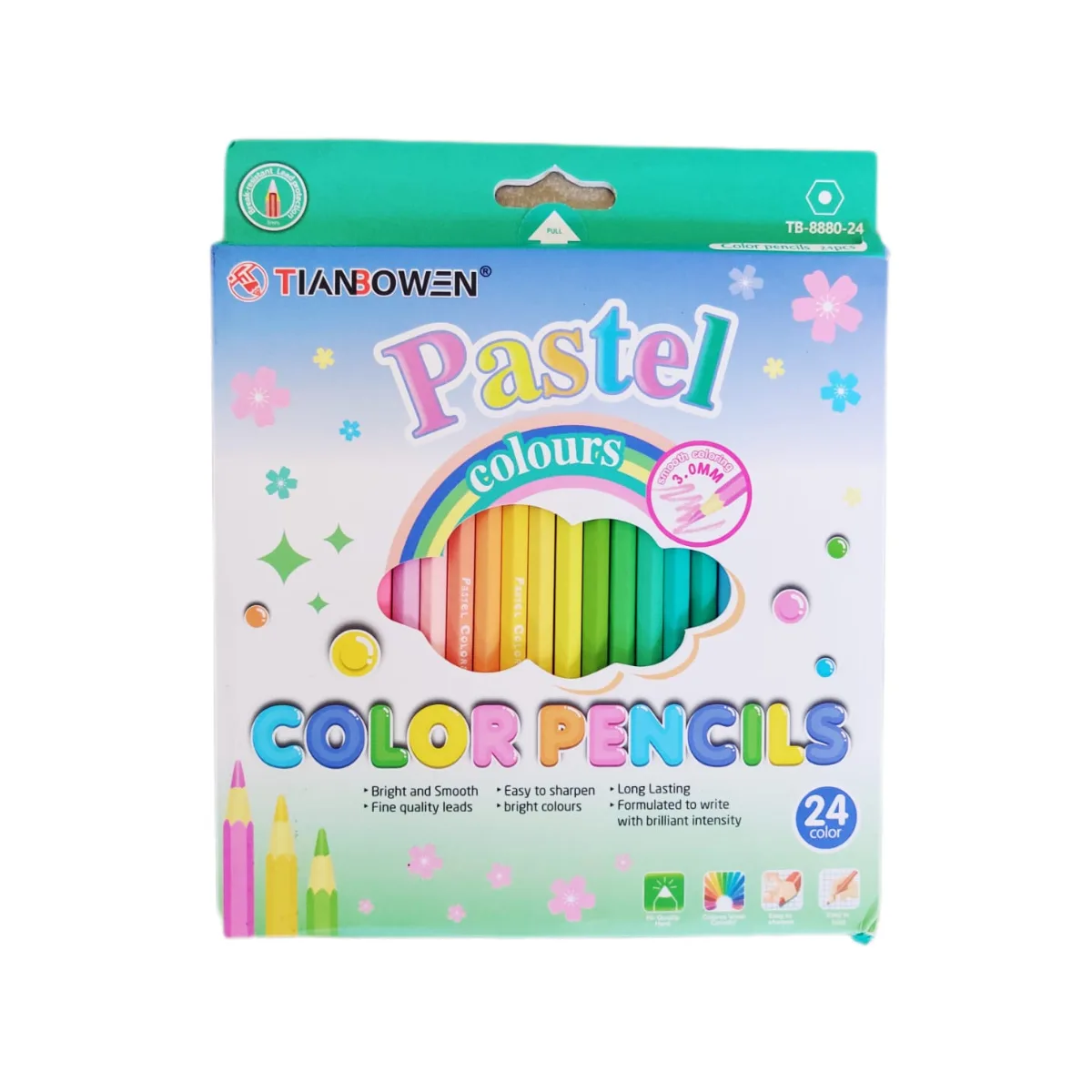 Pastel Coloured Pencils – 12, 18 or 24 Colours