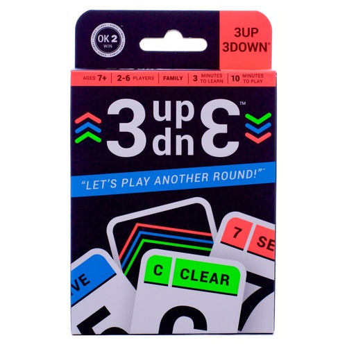 3 Up 3 Down Card Game for 2 6 Players Ages 7+