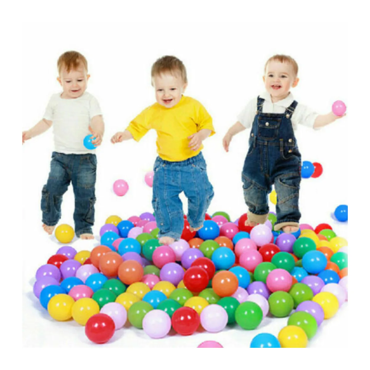 Colorful Soft Plastic Ocean Balls – 10, 25 or 50 Balls