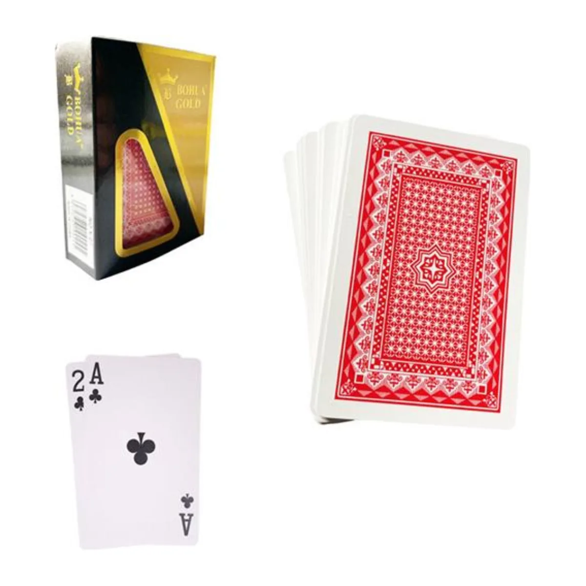 Bohua Gold 54 Cards Plastic Waterproof Playing Cards