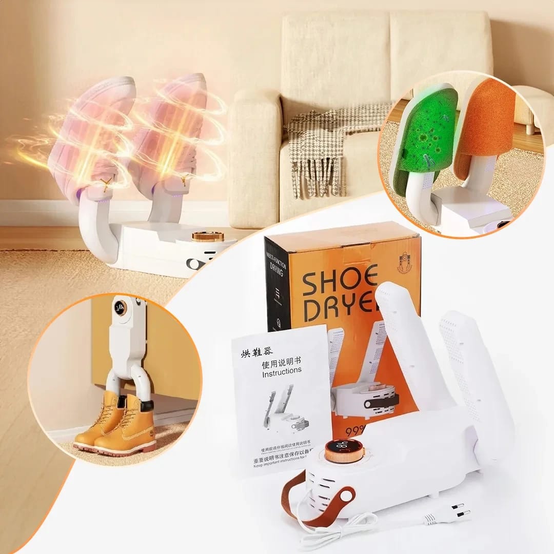 Electric Shoe Dryer and Sterilizer – Portable Foldable