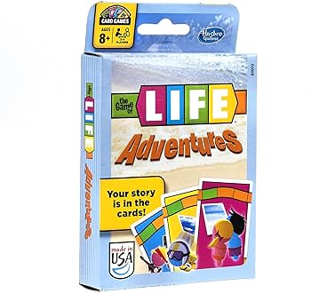 The Game of Life Adventures Card Game box
