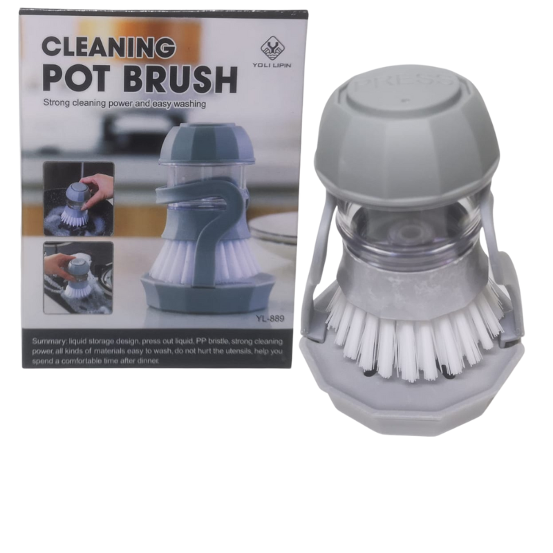 Cleaning Pot Brush – Grey