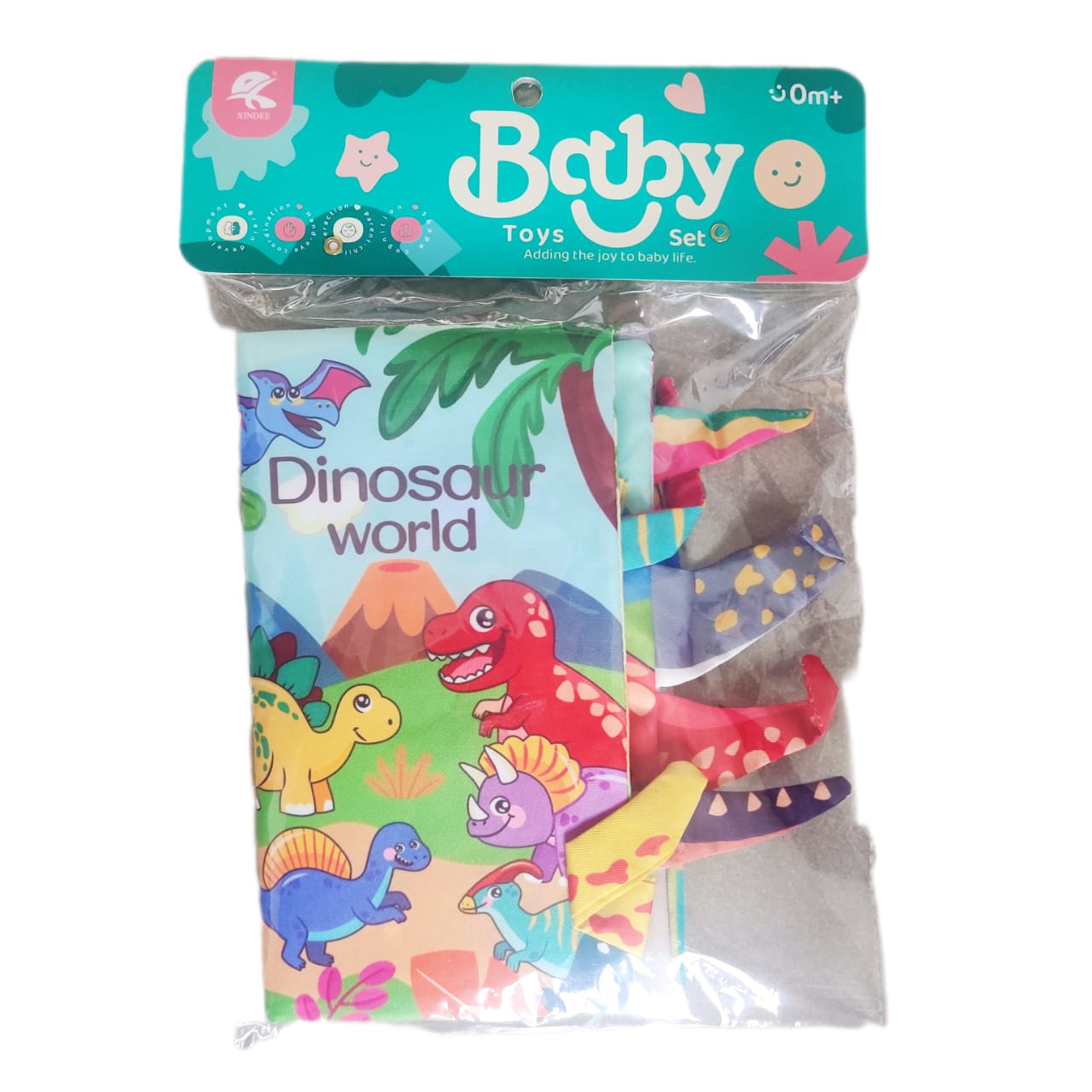 Soft Cloth Baby Book with Interactive Animal Tails