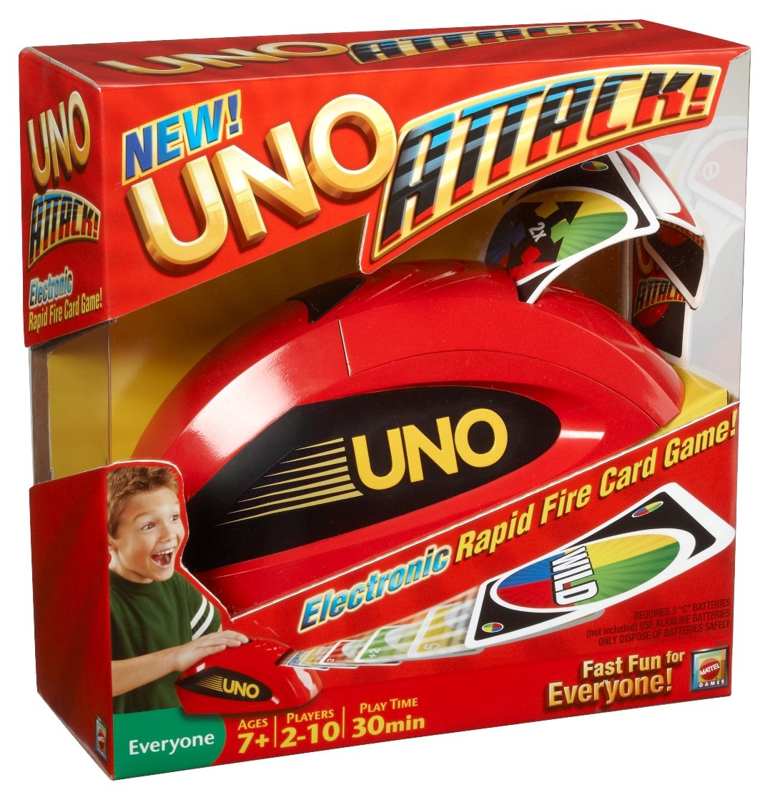 UNO Attack Electronic Card Game – Rapid-Fire Launcher Edition