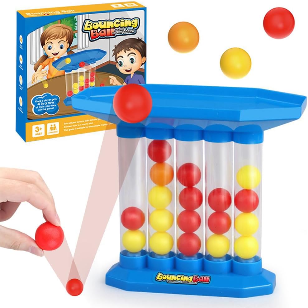Bouncing Ball 22047 tabletop board game with coloured balls