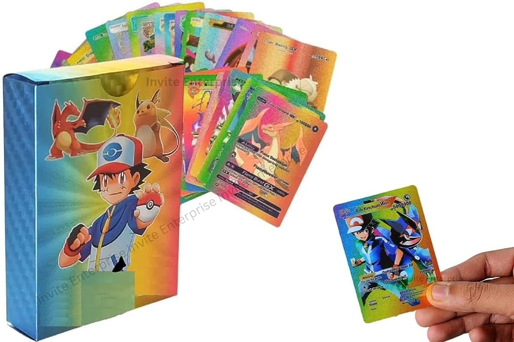 Pokémon Plastic Cards Pack with 55 Cards