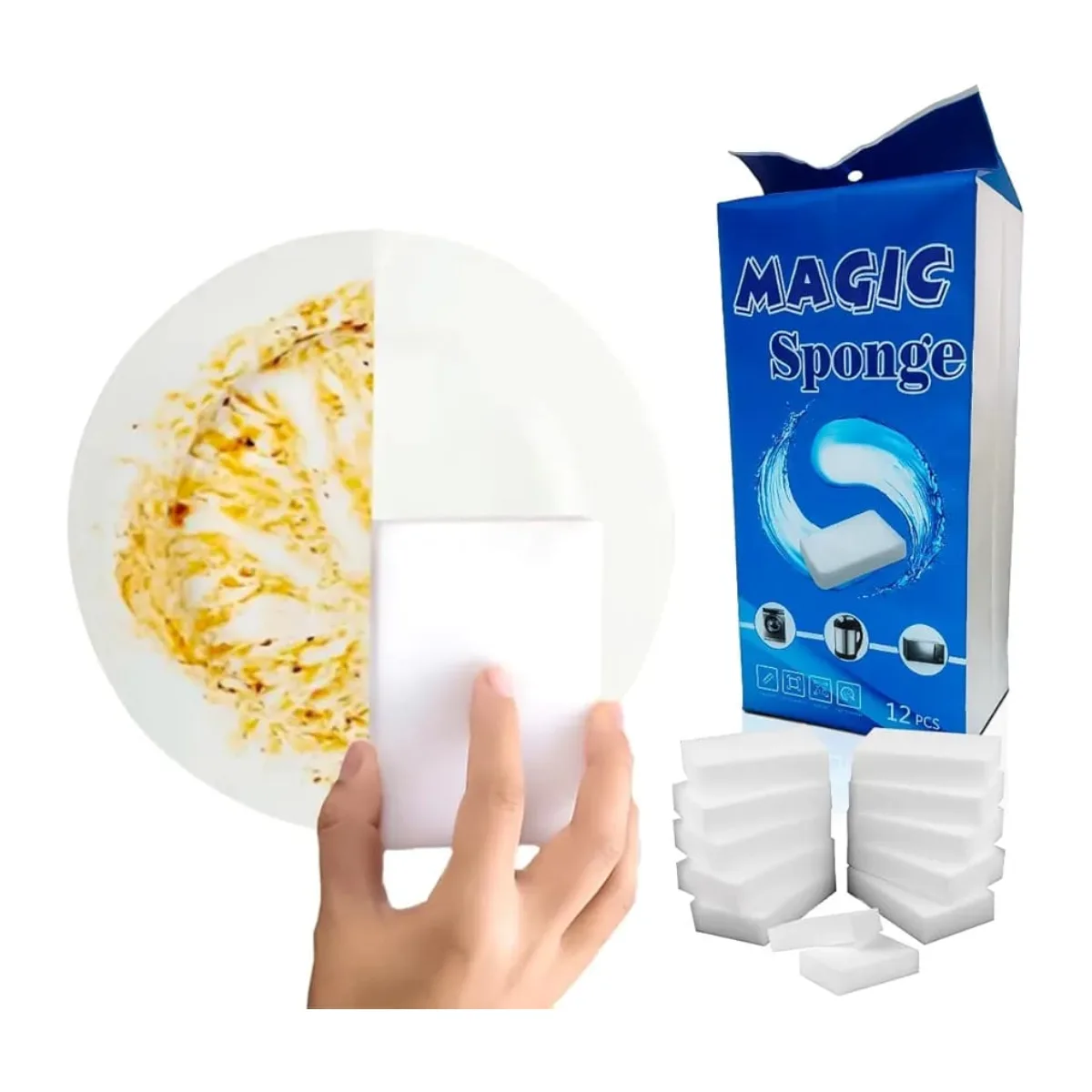 White Magic Sponge Eraser – 3 Pcs, 4 Pcs or 6 Pcs