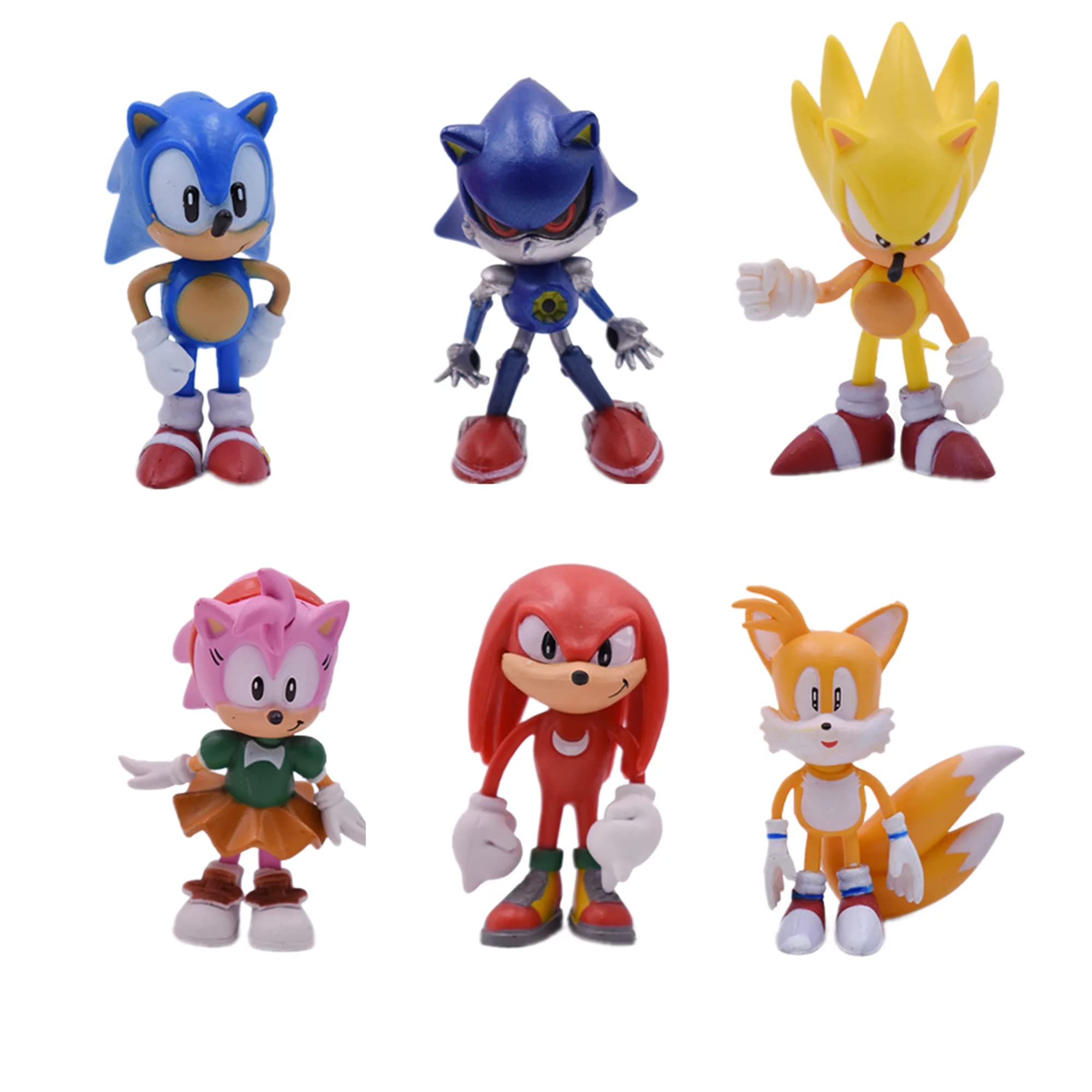 Sonic The Hedgehog Figure Set – 6 Pieces