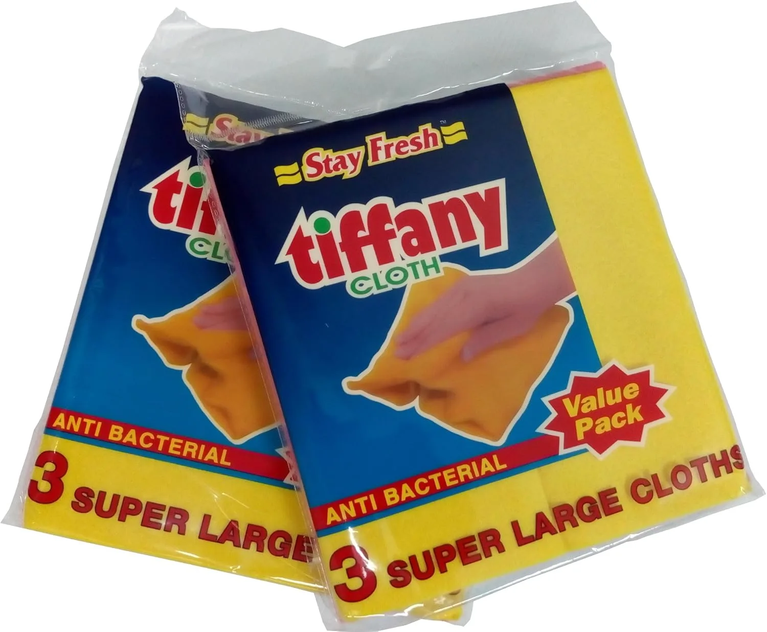 Tiffany Anti – Bacterial Super Large Cleaning Cloths – 3 Pack