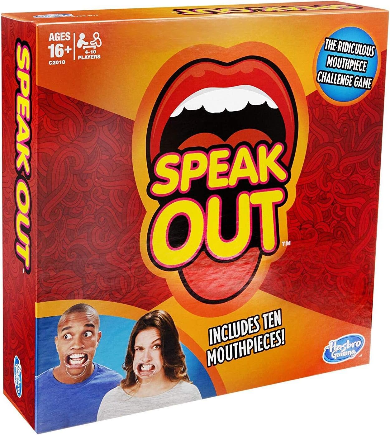 Speak Out mouthpiece challenge game box