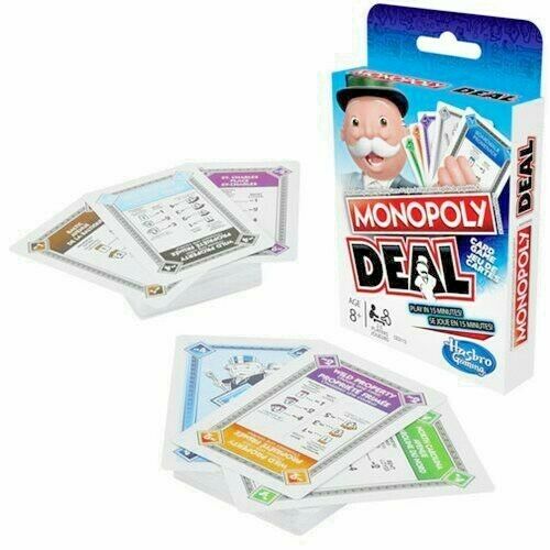 Monopoly Deal Family Card Game – White Pack
