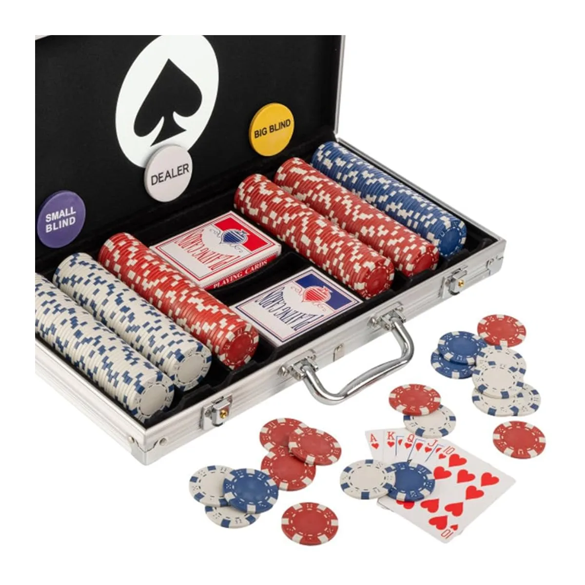 200 – chip poker game set in wooden box