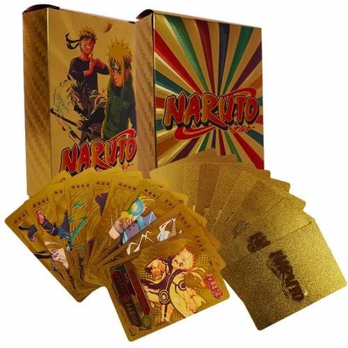 Naruto Plastic Trading Cards with Character Designs (55 Cards)