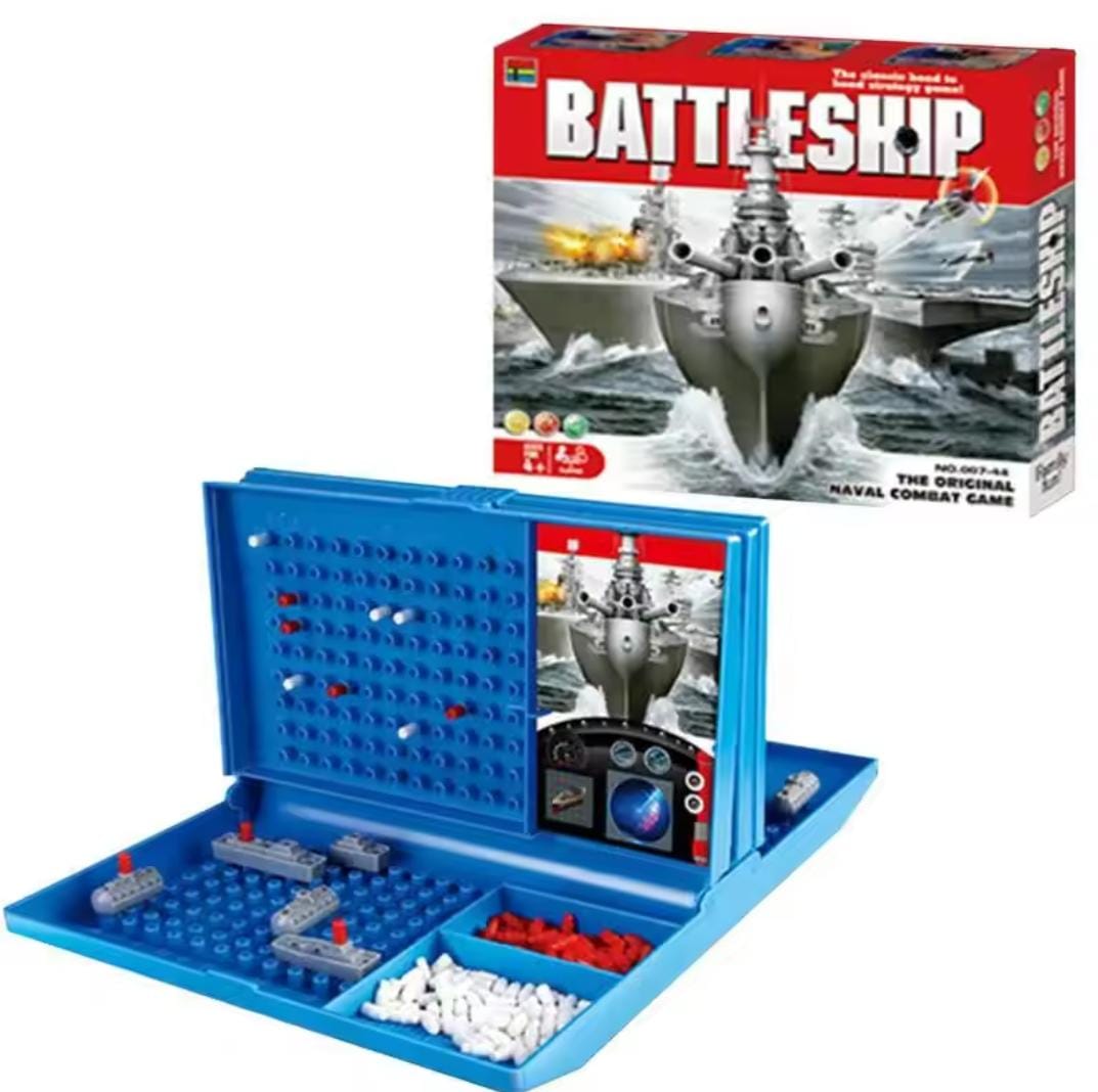 Battle Vessel two – player naval strategy board game in blue foldable case