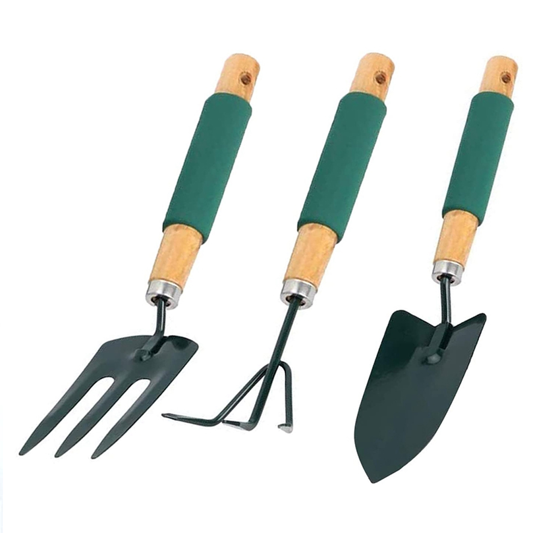 Garden Tools Set – 3 Pieces, Green