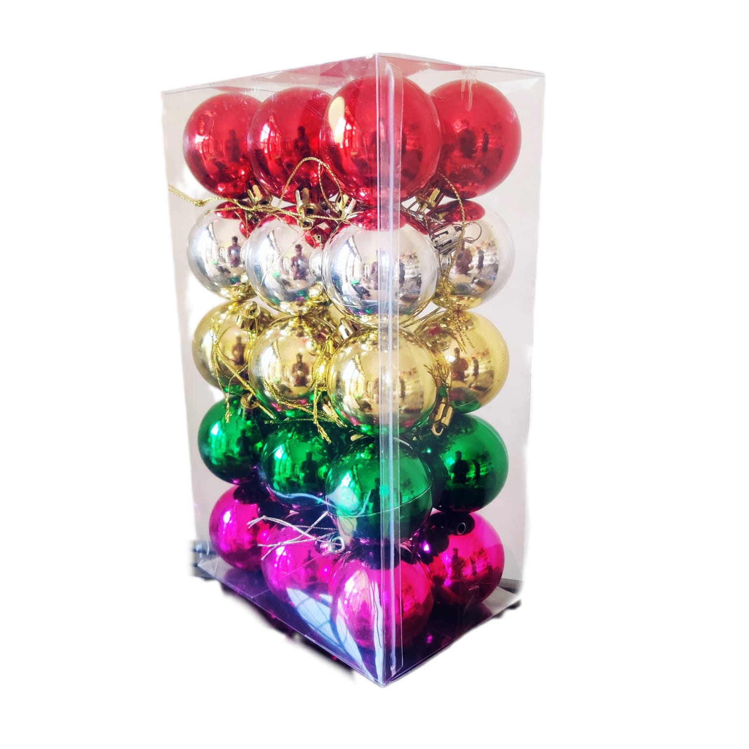 Christmas 30 Balls Multi – Multicolor PVC Decorative Balls