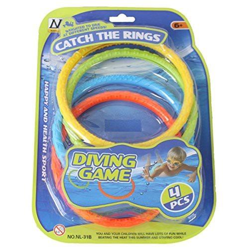 4 – Piece Swimming Pool Diving Ring Game