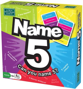 Name 5 board game box