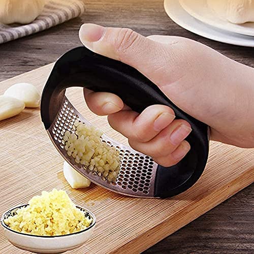 Stainless Steel Garlic Rocker Press